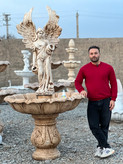 آبنما طرح برگی با مجسمه بالدار